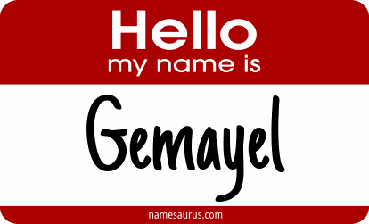Hello my name is Gemayel png download