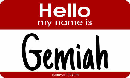 Hello my name is Gemiah png download