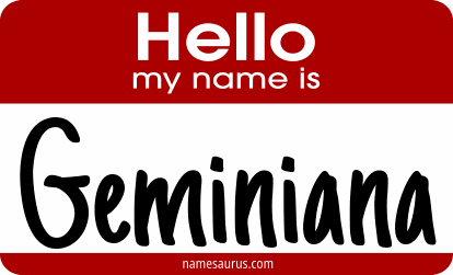 Hello my name is Geminiana png download