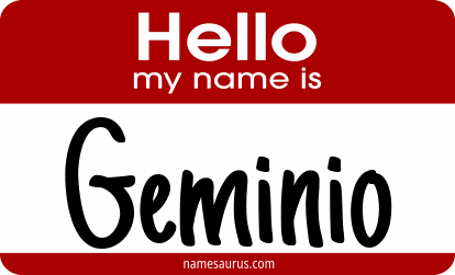 Hello my name is Geminio png download