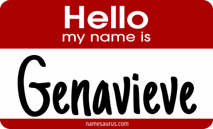 Hello my name is Genavieve png download