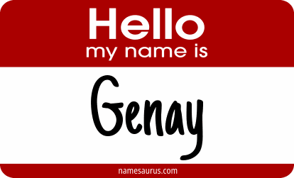 Hello my name is Genay png download