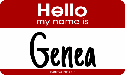 Hello my name is Genea png download