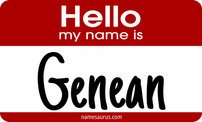 Hello my name is Genean png download