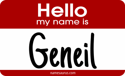Hello my name is Geneil png download