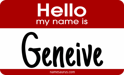 Hello my name is Geneive png download