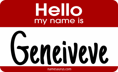 Hello my name is Geneiveve png download