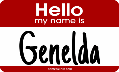 Hello my name is Genelda png download