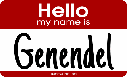 Hello my name is Genendel png download
