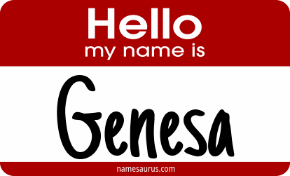Hello my name is Genesa png download