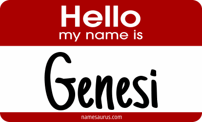 Hello my name is Genesi png download