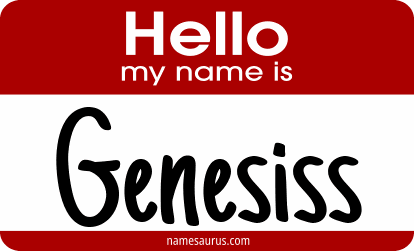 Hello my name is Genesiss png download