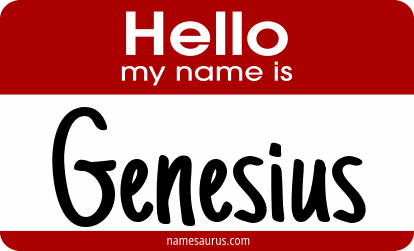 Hello my name is Genesius png download