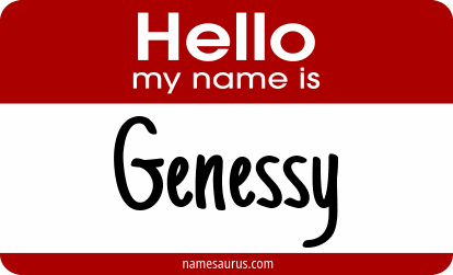 Hello my name is Genessy png download
