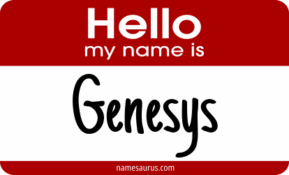 Hello my name is Genesys png download