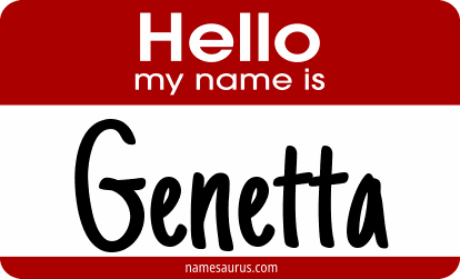 Hello my name is Genetta png download