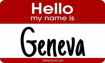 Hello my name is Geneva png download
