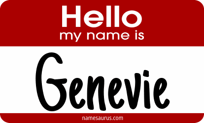 Hello my name is Genevie png download