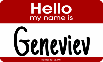 Hello my name is Geneviev png download