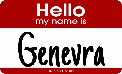Hello my name is Genevra png download