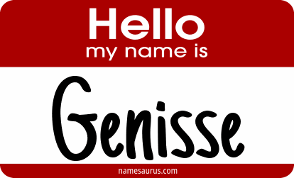 Hello my name is Genisse png download