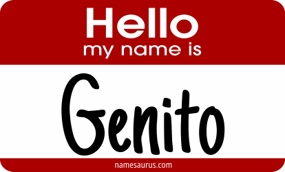 Hello my name is Genito png download