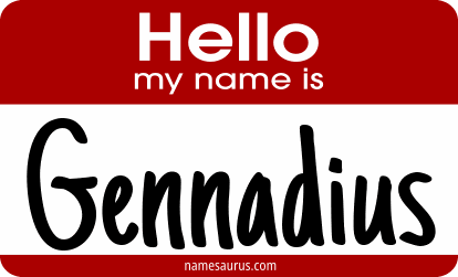 Hello my name is Gennadius png download