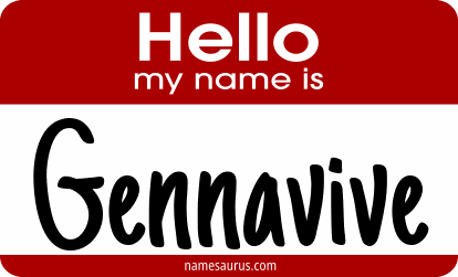 Hello my name is Gennavive png download