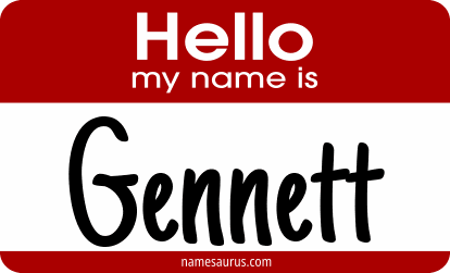 Hello my name is Gennett png download