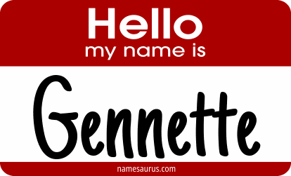 Hello my name is Gennette png download
