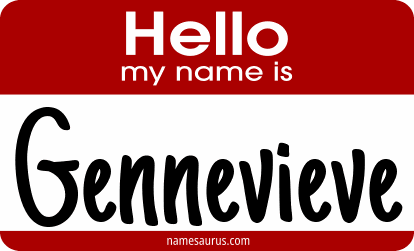 Hello my name is Gennevieve png download