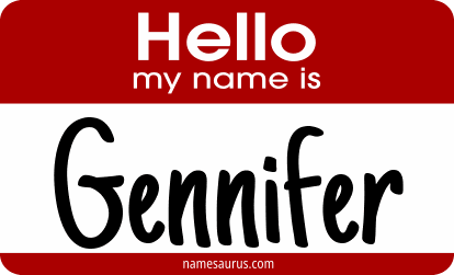 Hello my name is Gennifer png download