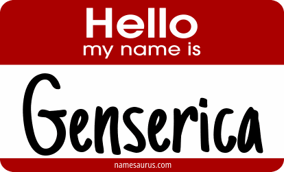 Hello my name is Genserica png download