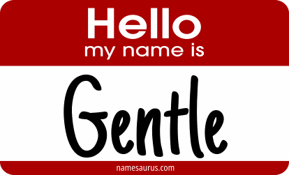 Hello my name is Gentle png download