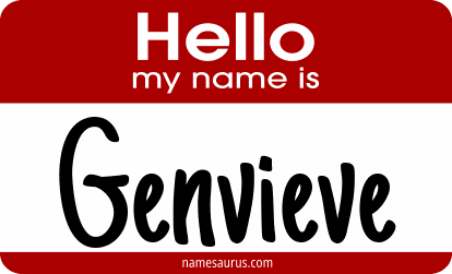 Hello my name is Genvieve png download