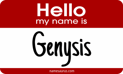 Hello my name is Genysis png download