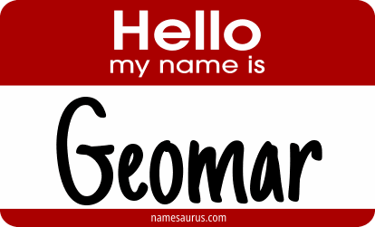 Hello my name is Geomar png download