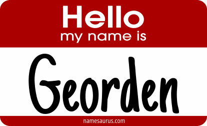 Hello my name is Georden png download