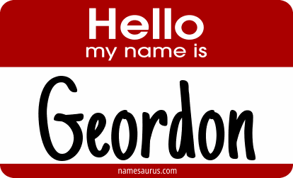 Hello my name is Geordon png download