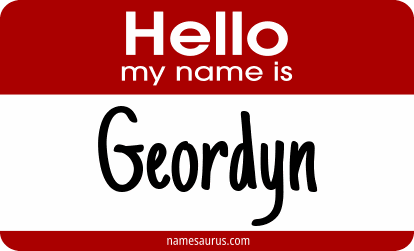 Hello my name is Geordyn png download
