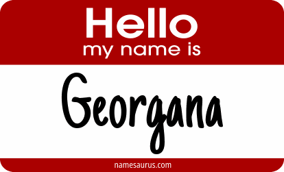 Hello my name is Georgana png download