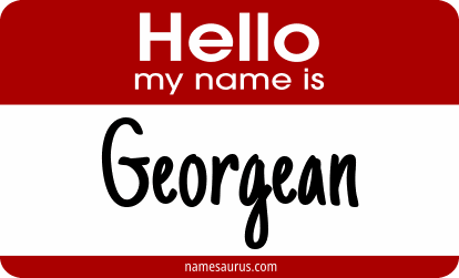 Hello my name is Georgean png download