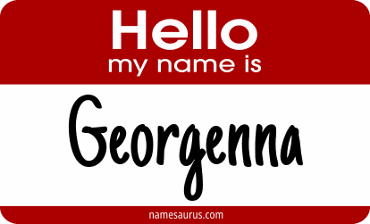 Hello my name is Georgenna png download