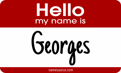Hello my name is Georges png download