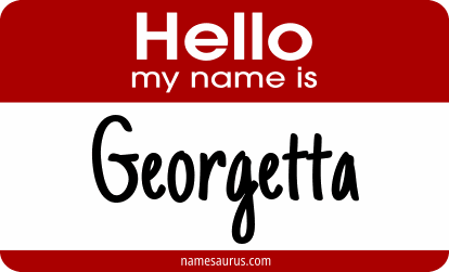 Hello my name is Georgetta png download