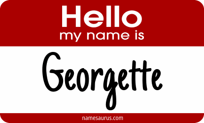 Hello my name is Georgette png download