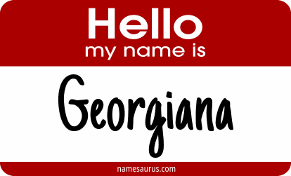 Hello my name is Georgiana png download
