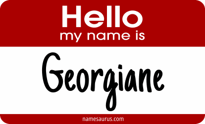 Hello my name is Georgiane png download