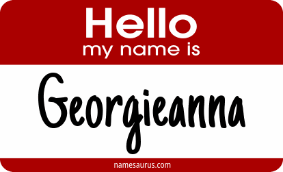 Hello my name is Georgieanna png download
