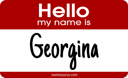 Hello my name is Georgina png download